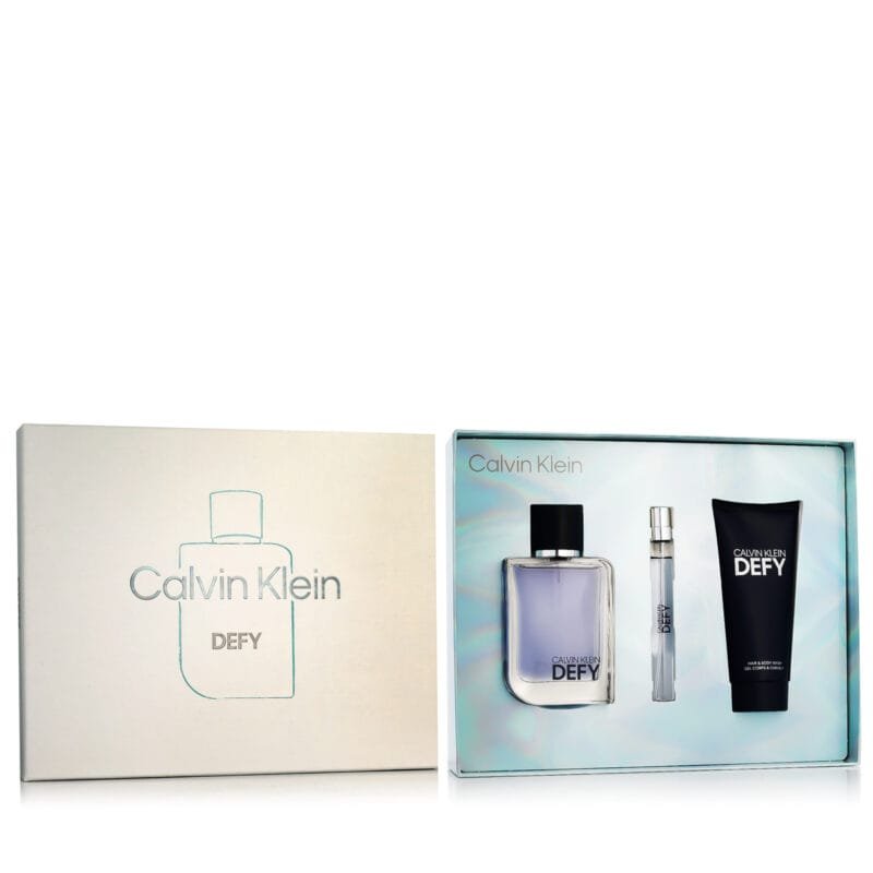 Calvin Klein Defy EDT 100 ml + EDT MINI 10 ml + SG for Body & Hair 100 ml (man)