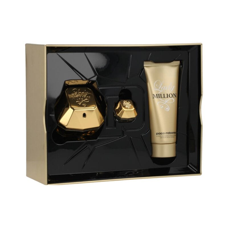 Paco Rabanne Lady Million EDP 80 ml + EDP 5 ml + BL 100 ml (woman)
