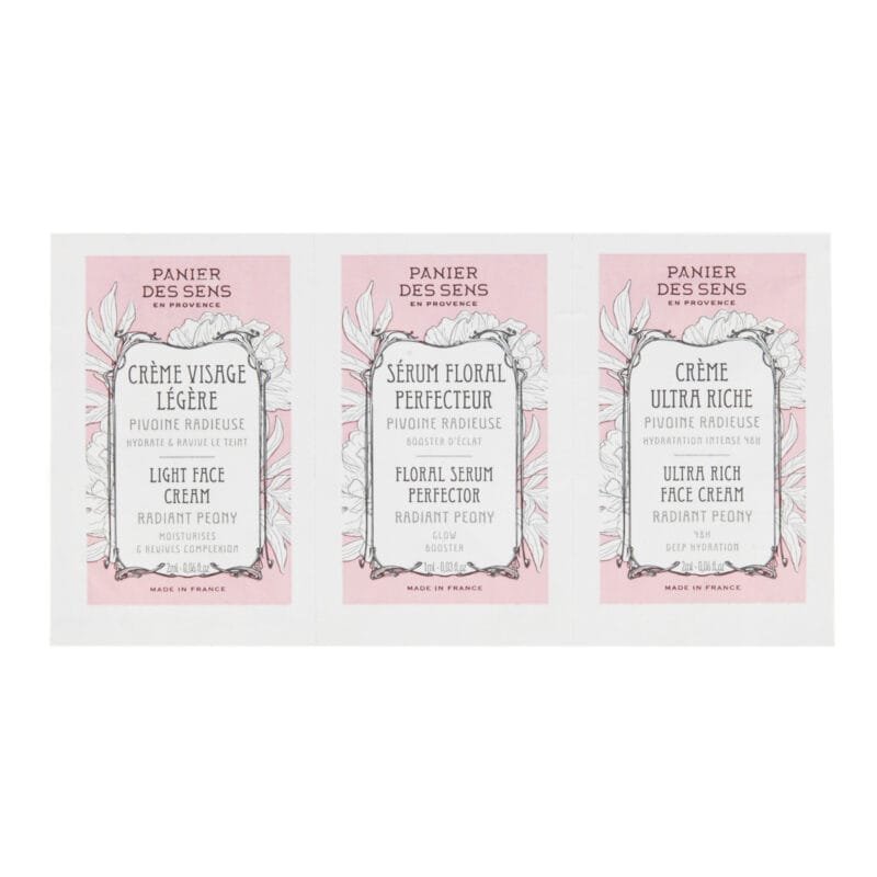 Panier des Sens Radiant Peony Skin Sample Trio