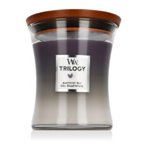 WoodWick Trilogy Medium Hourglass Candles Scented Candle Amethyst Sky 275 g