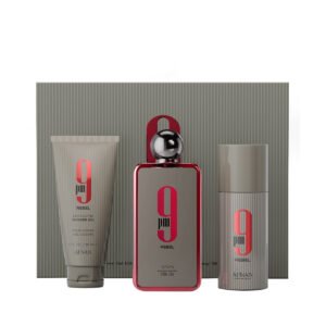 Afnan 9 pm Rebel EDP 100 ml + Bodyspray 150 ml + SG 150 ml (unisex)